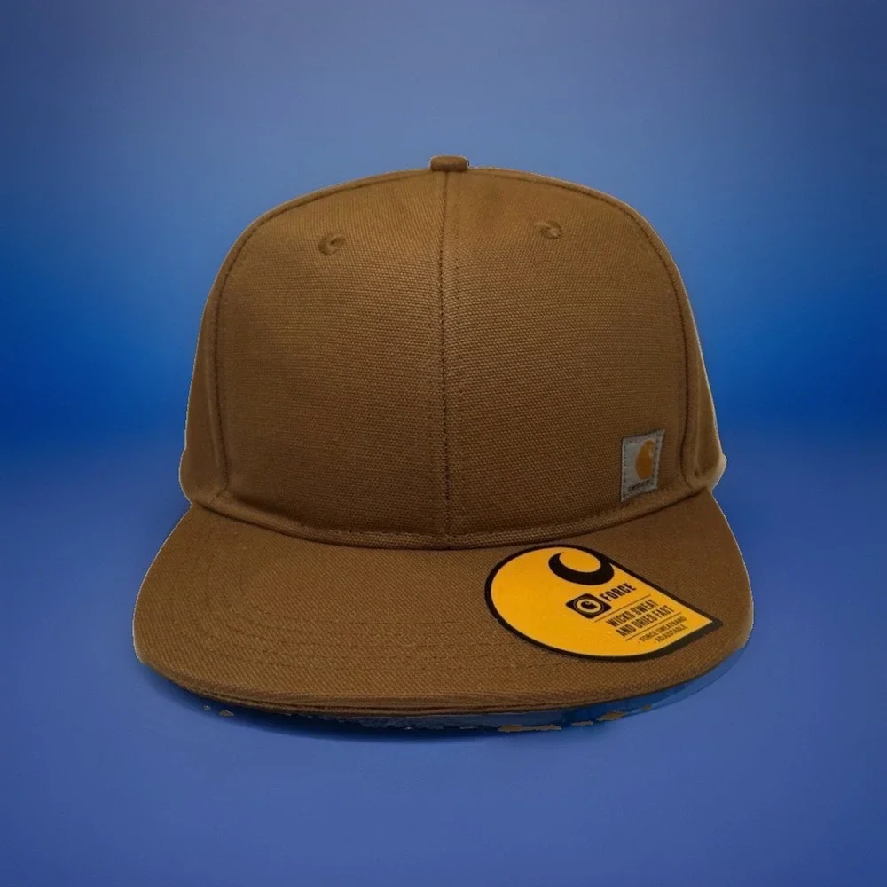 Carhartt Ashland Firm Duck Flat Brim Cap Brown NWT